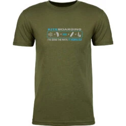 Kiteboarding - I've Done The Math T-Shirt - Military Green Discounts Apply !