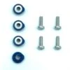 Crazyfly Hexa Binding Screws And Washers - Blue (set Of 4) Discounts Apply !
