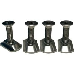 Foilite - M6 Titanium Hydrofoil Hardware Set - 4 Track Nuts And 4 M6 Screws Discounts Apply ! 7 Foilite - M6 Titanium Hydrofoil Hardware Set - 4 Track Nuts And 4 M6 Screws Discounts Apply ! -Cheap Kite Surfing Store foilite titanium m6 screw track nut set 2