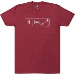 Eat, Sleep, Kite - Kiteboarding T-Shirt - Red - 25% Off Discounts Apply !