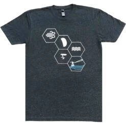 Foiler Elements- Kiteboarding T-Shirt - Charcoal Discounts Apply !