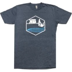 Kiter Badge - Kiteboarding T-Shirt - Midnight Navy - 25% Off Discounts Apply !