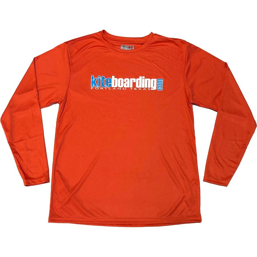 Kiteboarding.com Long Sleeve Water Jersey - Athletic Orange Discounts Apply ! 1 Kiteboarding.com Long Sleeve Water Jersey - Athletic Orange Discounts Apply !