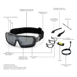 Ocean Chameleon Kiteboarding Water Shades - Matte Black W/Blue Revo Lense Discounts Apply ! -Cheap Kite Surfing Store ocean chameleon glasses matte black revo blue lense 3